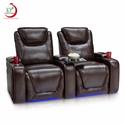 JKY Furniture Factory Price Online Power Supply Power Electric Recliner Home Theater Cinema Sofa Chair WIth OKIN Or KD Motor