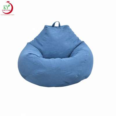 JKY Furniture Bean Bag Storage Soft Fabric Cover Lazy Lounger Bean Bag Chair