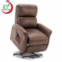 JKY Furniture Modern Motor Drive System Synthetic Leather Power Control Electric Lift Recliner Sofa