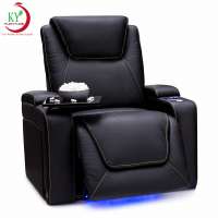 JKY Furniture Hot Sell VIP Cinema Home Theater Electric Recliner Chair With Led Lights Usb Power Headrest Adjust for Living Room