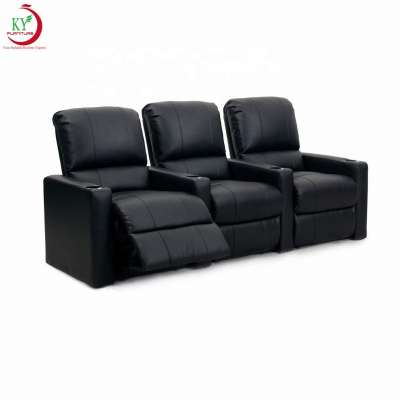 JKY Furniture Home Theater Sofa Sets Leather With Storage Cup Holder Recliner Sofa