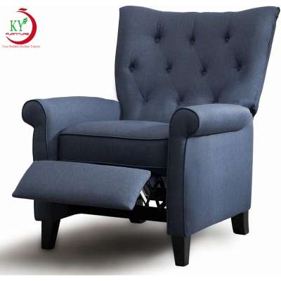 JKY Furniture Manual Fabric For Living Room Easy To Push Mechanism Single Chair