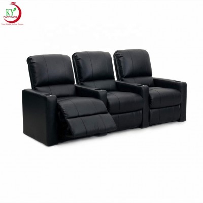 JKY Furniture Home Theater Sofa Sets Leather With Storage Cup Holder Recliner Sofa