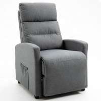 Wholesale Modern Linen Fabric Push Back Recliner Chair